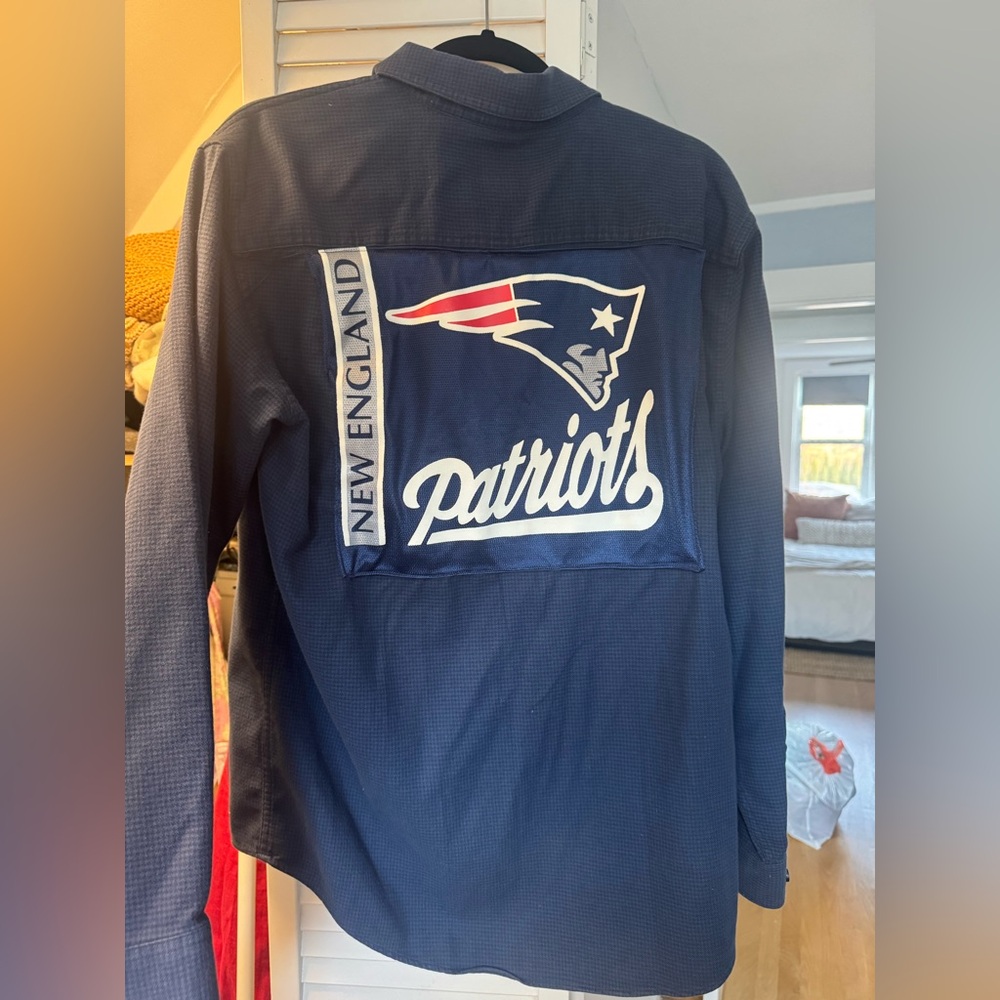 L.L. Bean Patriots button down - upcycled